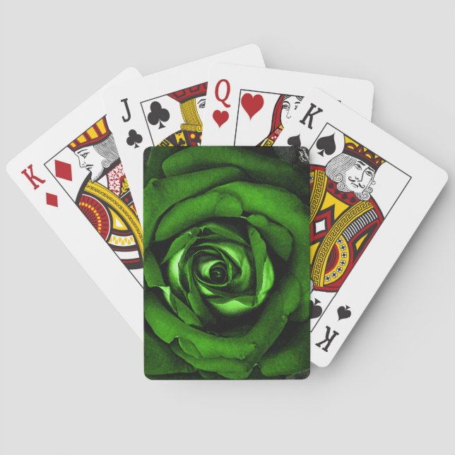 Grönt Ro Royalty-betalkort Casinokort (Baksidan)