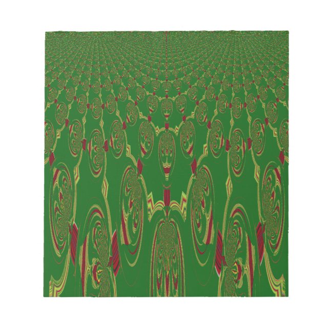 Grönt Robots Anteckningsblock (Framsida)