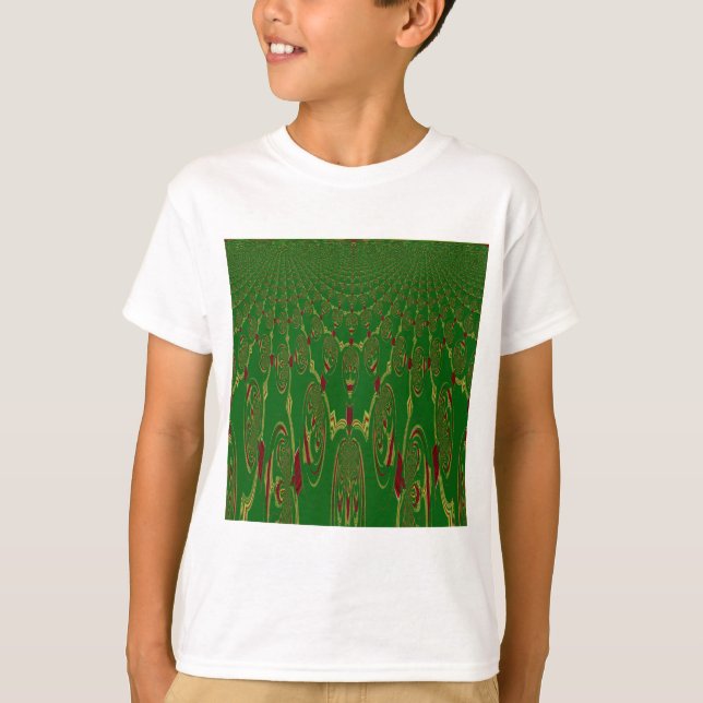 Grönt Robots Tee Shirt (Framsida)