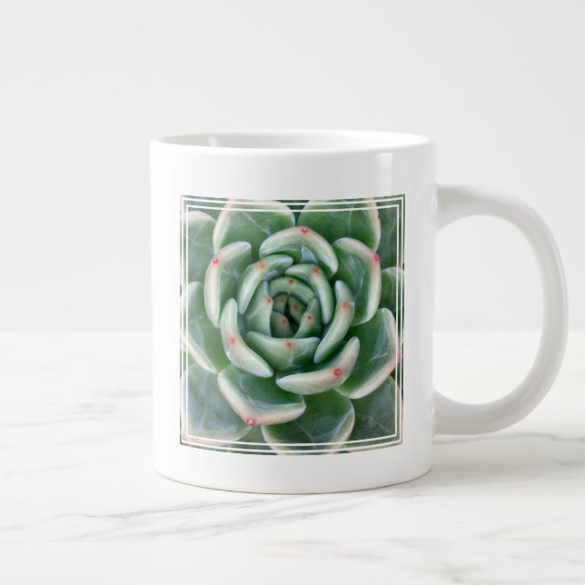 Grönt Röd dukprodukt Jumbo Mugg (Höger)