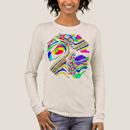 Grönt Röd Gult Blå konfetti cirkulär Abstrakt T Shirt