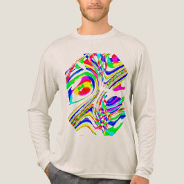 Grönt Röd Gult Blå konfetti cirkulär Abstrakt T Shirt