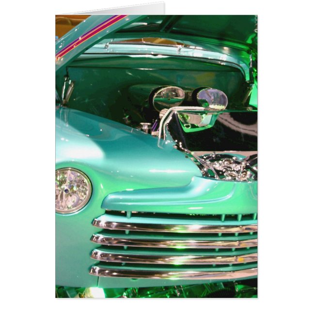 Grönt Rod Hälsningskort (Framsidan)