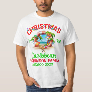 Grönt Röd jul i Västindien T Shirt