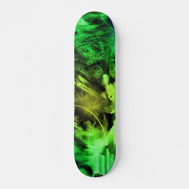 Grönt röker skateboard bräda 19,5 cm (Framsida)