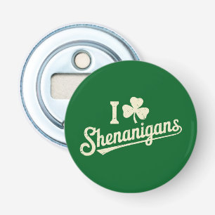 Grönt Roligt Irländskt Patty's Shamrock Saint Patr Flasköppnare