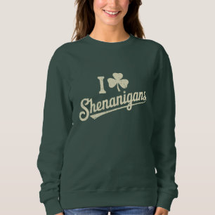 Grönt roligt irländskt Patty's Shamrock Saint Patr T Shirt