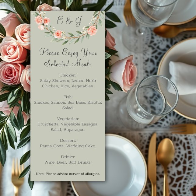 Grönt, romantisk ro-andedräkt meny (Skapare uppladdad)