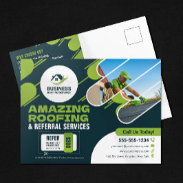 Grönt Roofing Services Reparation, Installation Vykort