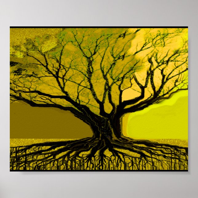 Grönt Roots Poster (Framsidan)