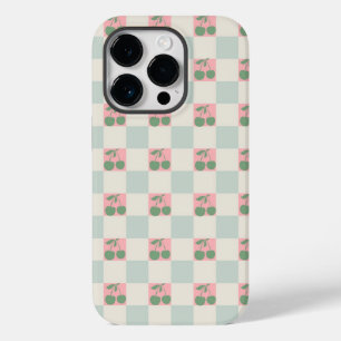 Grönt Rosa Aesthetic Cherry Checkated Y2K Mönster