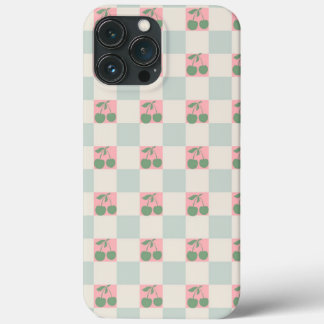 Grönt Rosa Aesthetic Cherry Checkated Y2K Mönster