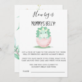 Grönt Rosa Dinosaur Hur stor är Mammans belly