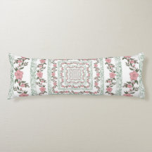 Grönt Rosa Gräns Retro Y2K 70 s Flower Mönster