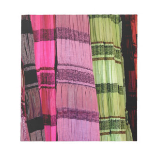 Grönt Rosa Lila Fabric Anteckningsblock
