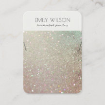 Grönt Rosa Silver Gnistra Glitter Necklace Visning