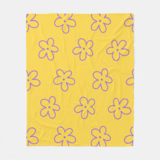 Grönt Rosa Tropical Blommigt Botanical Vår Sommar Fleecefilt