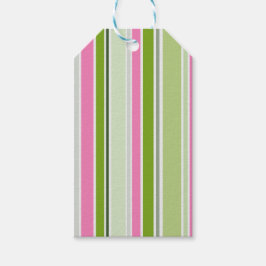 GRÖNT ROSA WHITE RAND PRESENTETIKETT