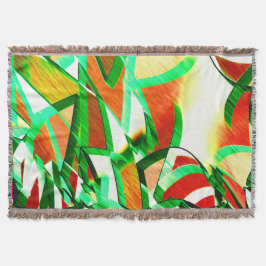 Grönt rosett band, munstycken på orangens korallba filt