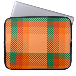 Grönt, rött, Orange och Beige Tartan Play Scottish Laptop Fodral