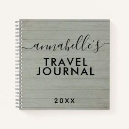 Grönt Rustic Camping Skogen RV Travel Journal