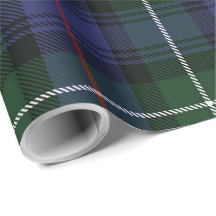 Grönt Rustic Klan Mackenzie Tartan