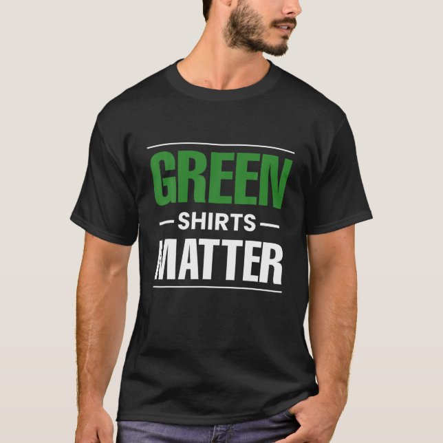 Grönt S Matter St. Patricks Day T Shirt (Framsida)
