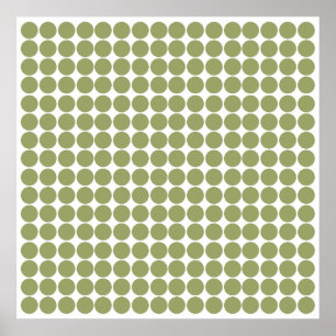 Grönt Safari Dot Poster