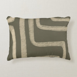 Grönt Sage Beige Rustic Dekorativ kudde