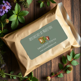 Grönt | Sage Smudge Stick Product Labels Adressetikett