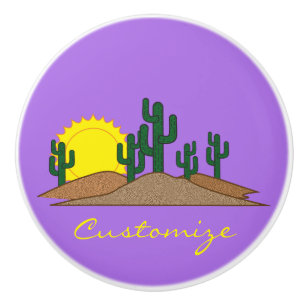 Grönt Saguaro Cactus Desert Sunset Thunder_Cove Knopp