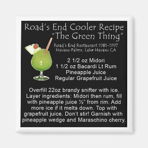 Grönt sakrecept magnet