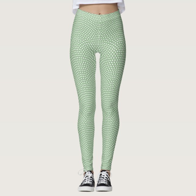 Grönt Samma Komon (hajskinn) Leggings (Framsida)
