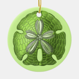 Grönt Sand Dollar Ornament