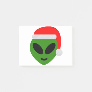grönt Santa utomlands emoji Post-it Block