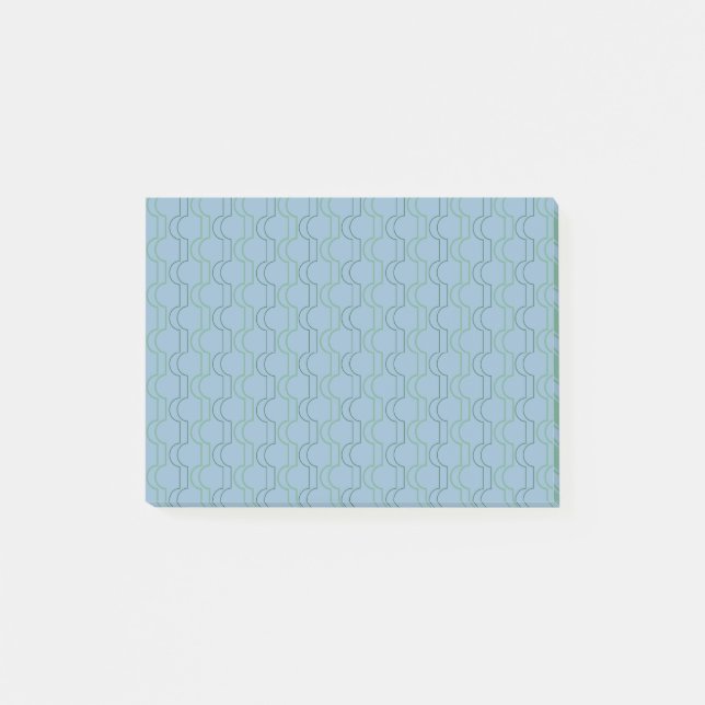 Grönt Scallops Post-it Block (Framsida)