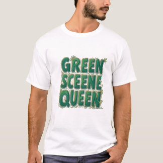 Grönt Scene Queen T Shirt