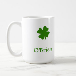 Grönt schamprock Irländska arvets eget namn dric Kaffemugg