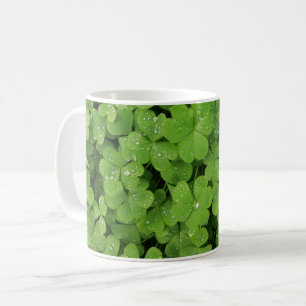 Grönt schamprock, tur: St. Patricks klöver Kaffemugg