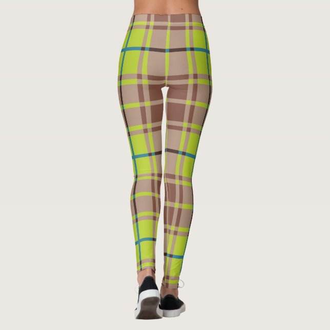 Grönt Scottish Play Leggings (Baksida)