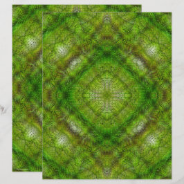 Grönt Scrapbookpapper för Serene Gardens 2-Sidig S