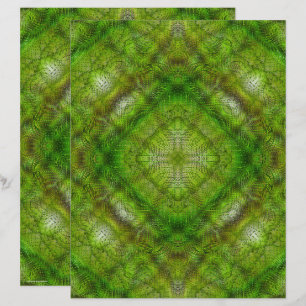 Grönt Scrapbookpapper för Serene Gardens 2-Sidig S