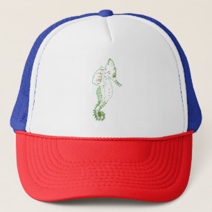 Grönt Sea Horse Cap Keps