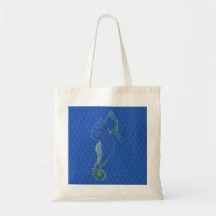 Grönt Sea Horse Tote Tygkasse