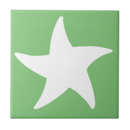 Grönt Sea Star Kakelplatta