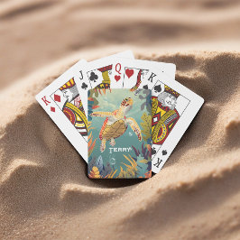 Grönt Sea Turtle Casinokort