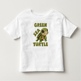 Grönt Sea Turtle, havssköldpadda vid Baby T Shirt