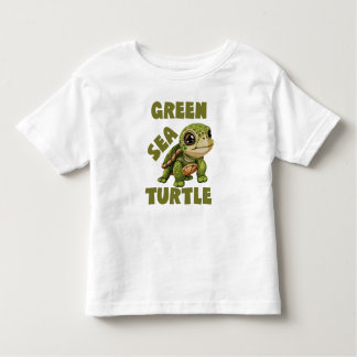 Grönt Sea Turtle, havssköldpadda vid Baby T Shirt