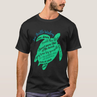 Grönt Sea Turtle Hawaiian Honu Wisdom T Shirt