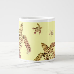 Grönt Sea Turtle Jumbo Mugg